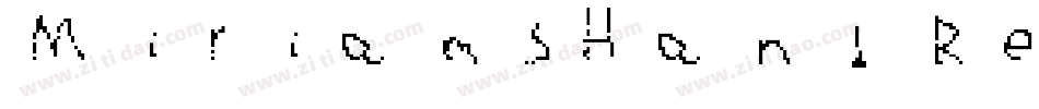 MiriamsHand Regular字体转换